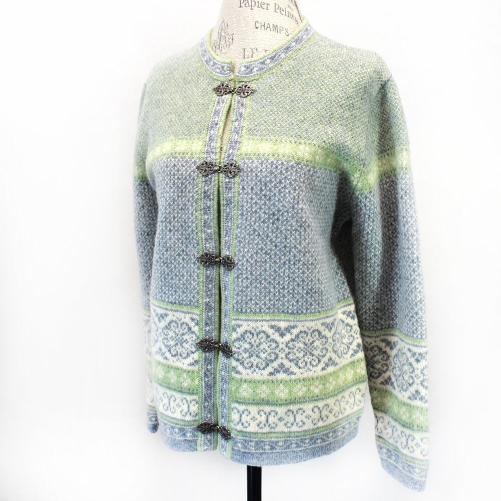 Vintage Telluride Clothing Co 100% Woool Sweater Cardigan Button Grandmacore M